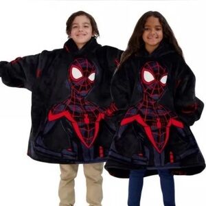 Kids Marvel Spider-Man Hooded Blanket Sweatshirt One Size